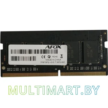 Оперативная память AFOX 8GB DDR4 SODIMM PC4-19200 (AFSD48EH1P)